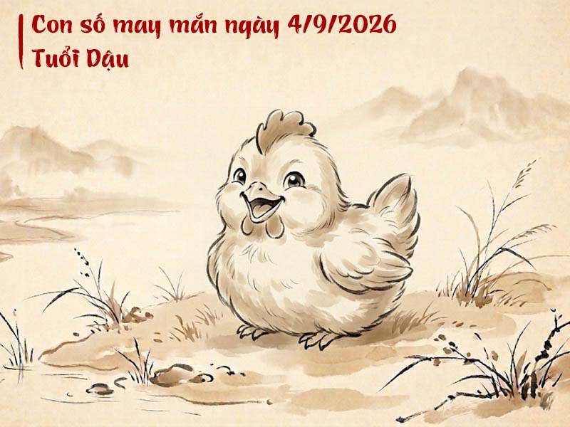 Tử vi ngày 4/9/2026 tuổi dậu